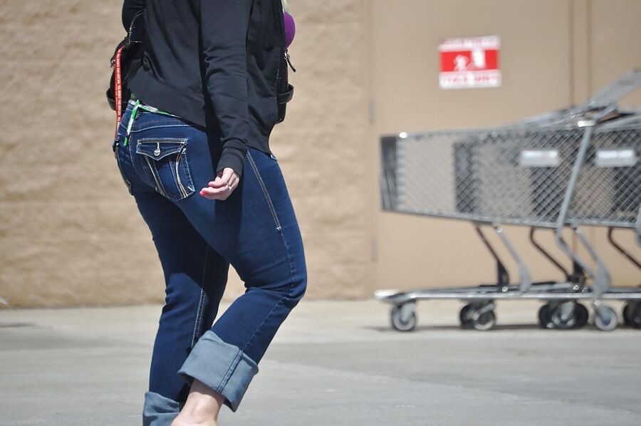 Chubby Blond Tween Tight Jeans