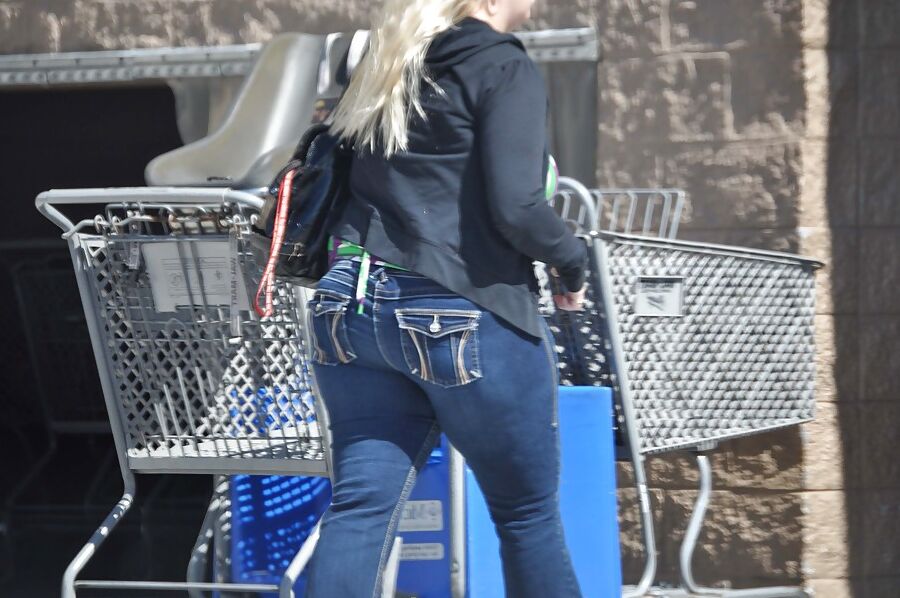 Chubby Blond Tween Tight Jeans