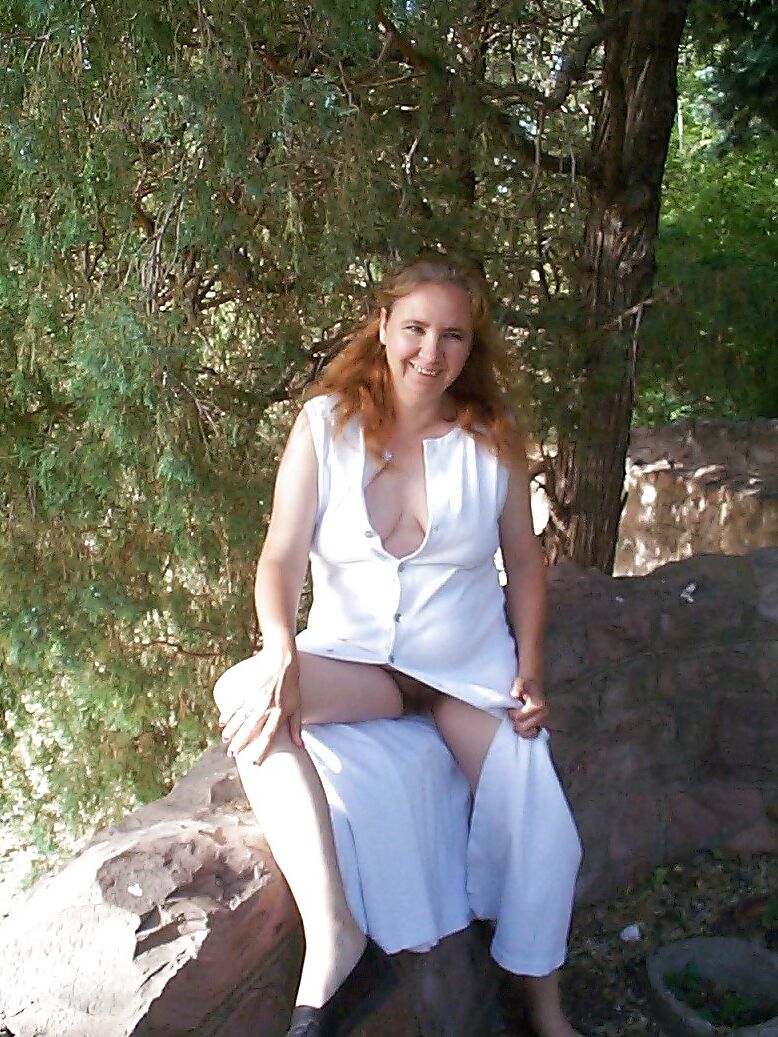 Hairy Pussy Exposed in Public Park