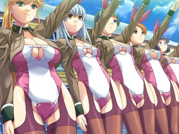 Soldiers force young hentai girls to take cocks in their ass