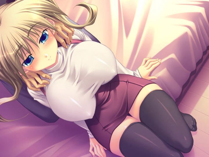 Gorgeous young busty hentai lesbians try out cock