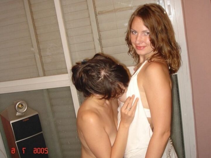 Funny amateur girlfriends undressing in front of camera
