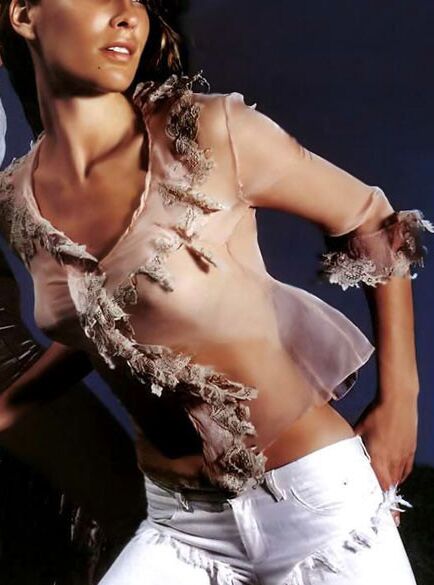 Celeb star Molly Sims see thru underware