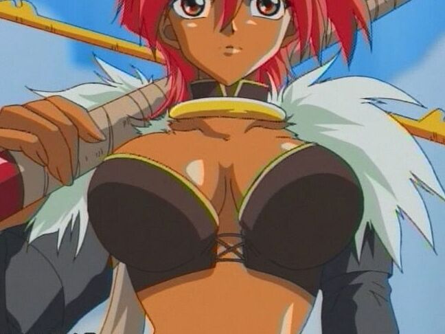 Anime babes in action