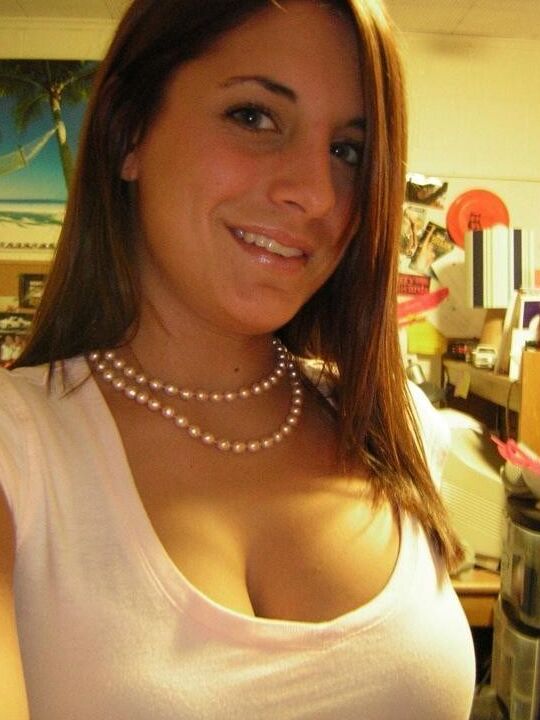 Big Tit girlfriends posing in the mirror