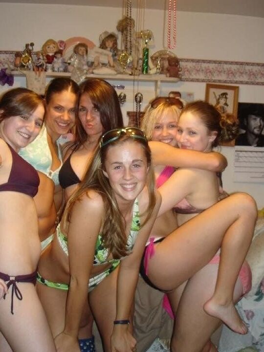 Hot pictures of two teen chicks getting naughty together