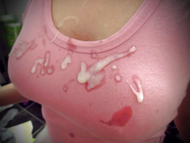 -- Cum On Clothes