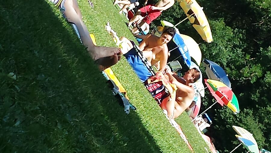 Naked at the beach