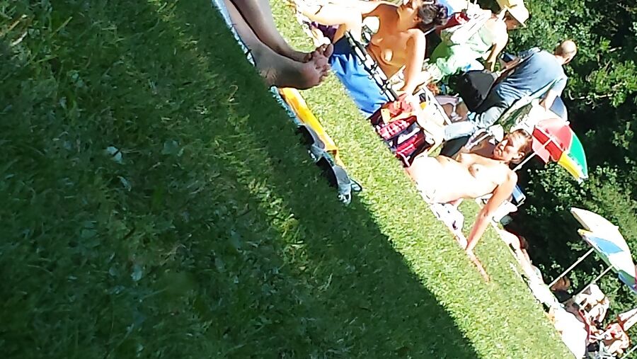 Naked at the beach