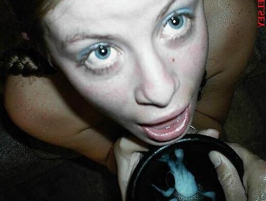 Blonde teen prostitute sucks a collage guys cock until he cums