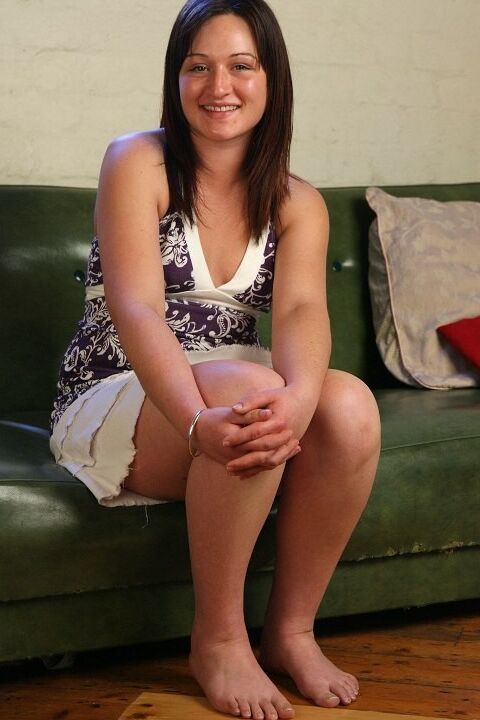 Brunette toying her pussy