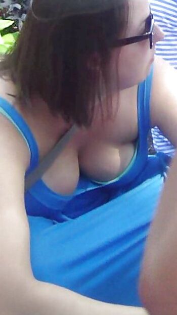 Voyeur down blouse