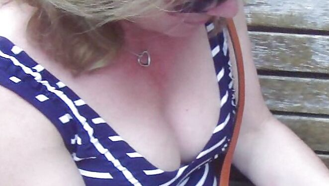 Voyeur down blouse