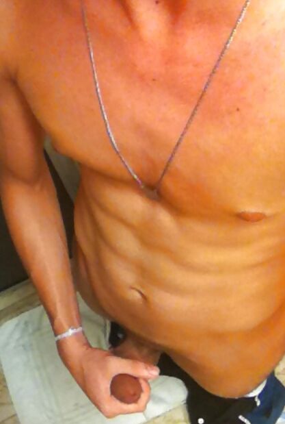 Nice abs !! Nice cock !!