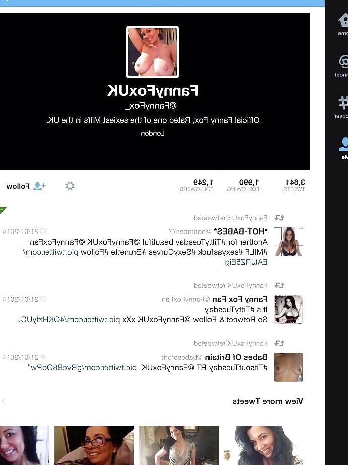 Twitter Tits Follow FannyFoxUK Part