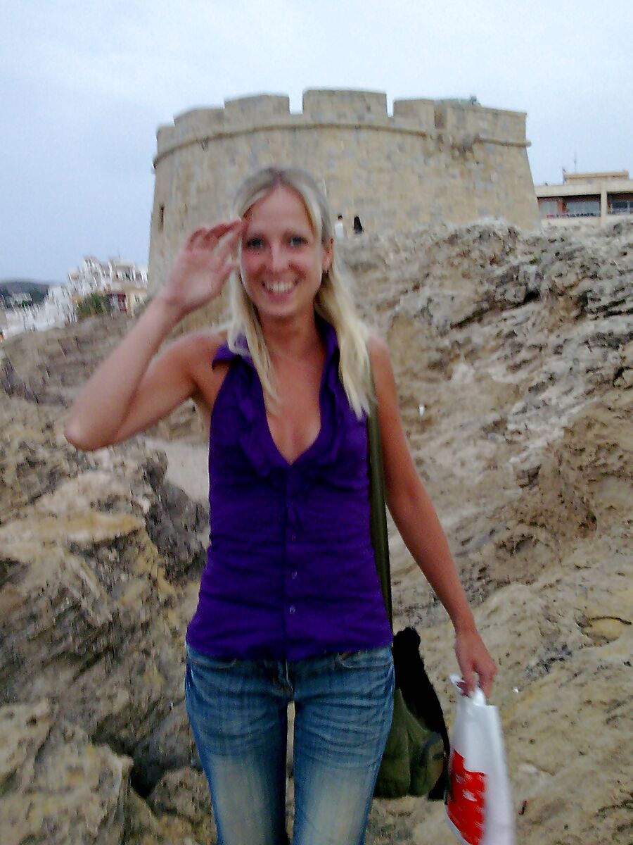 Blonde on holiday