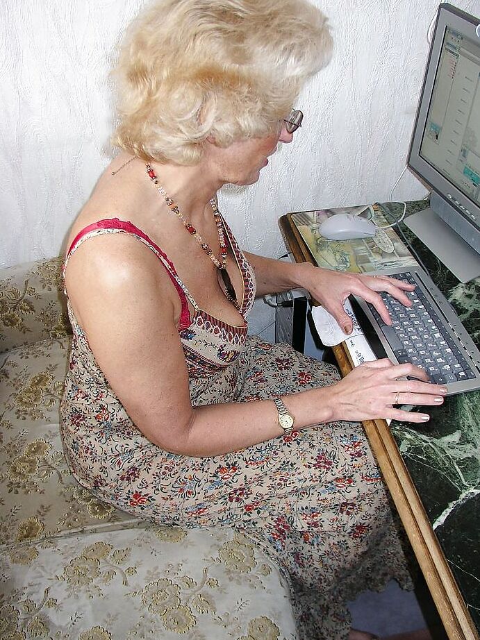 Horny grandma.