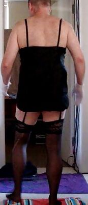 JORGINA - SEXY BLACK LINGERIE WITH LARGE TOY