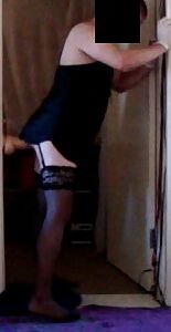 JORGINA - SEXY BLACK LINGERIE WITH LARGE TOY