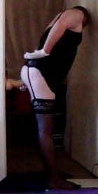 JORGINA - SEXY BLACK LINGERIE WITH LARGE TOY