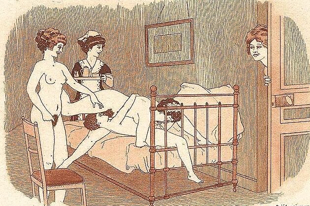 Them. Drawn Porn Art - French Postcards