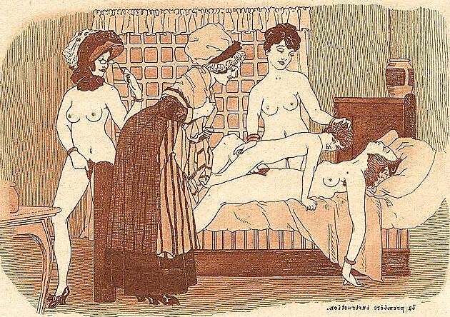 Them. Drawn Porn Art - French Postcards