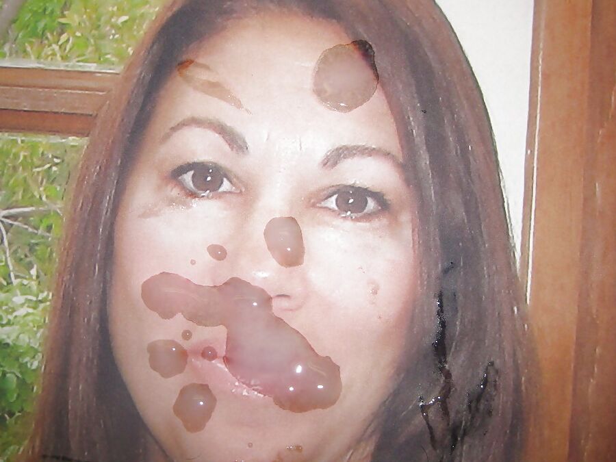Gman Cum on Face of a Slut Wife from Florida USA