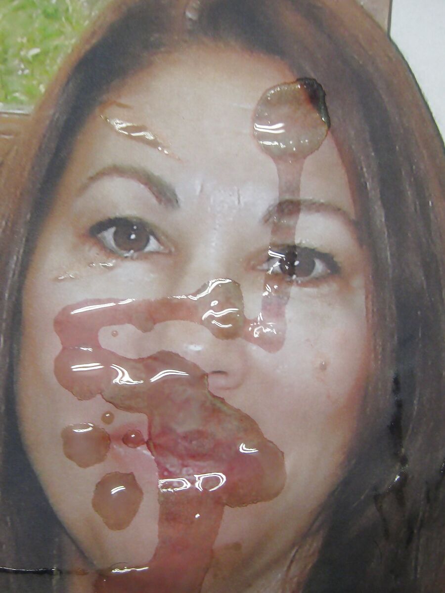 Gman Cum on Face of a Slut Wife from Florida USA