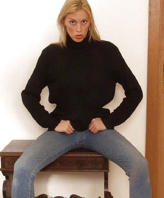 Jeans and heels