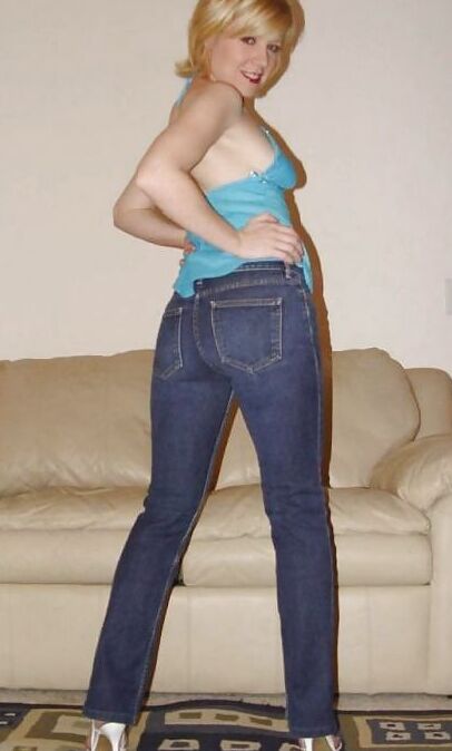 Jeans and heels