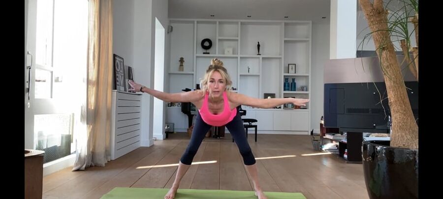 Dutch milf Wendy van Dijk yoga