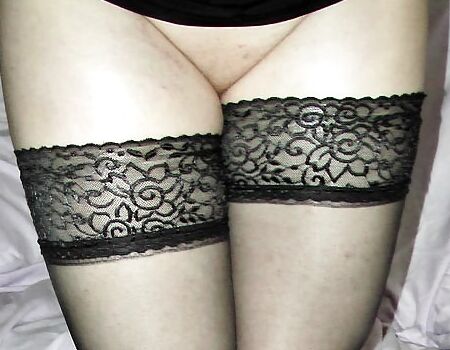 Anal fingering toying close up crossdressing
