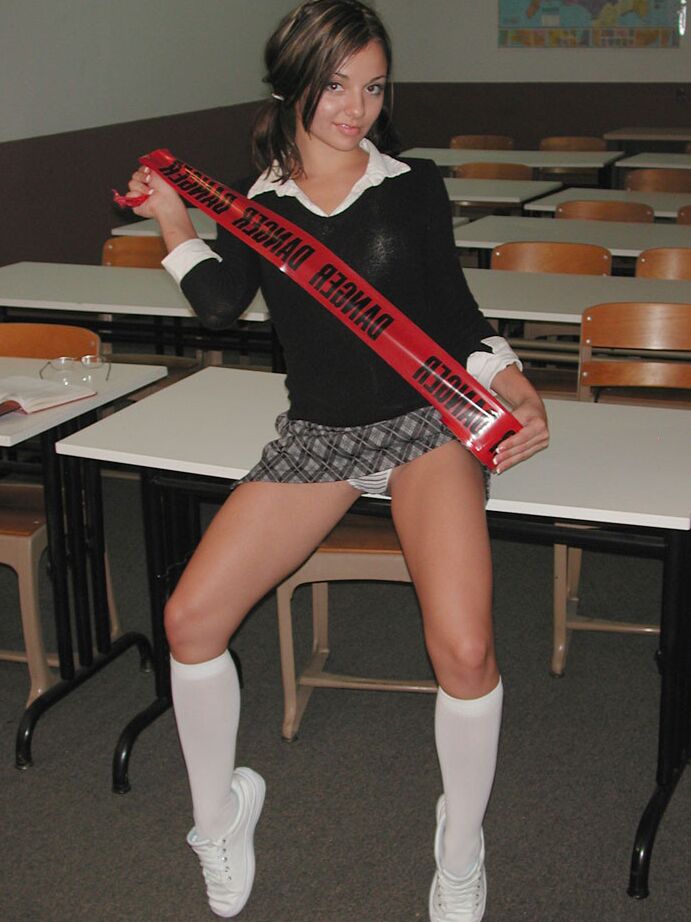 teen jordan capri dressed and act like a real sexy schoolgirl