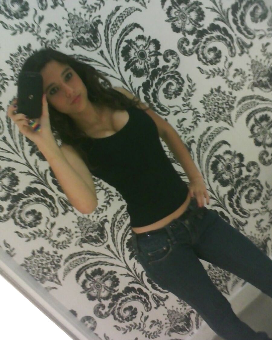 Sexy Skinny Brunette Teen With Big Tits