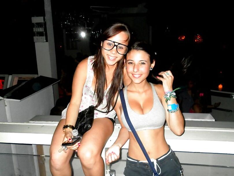Sexy Skinny Brunette Teen With Big Tits