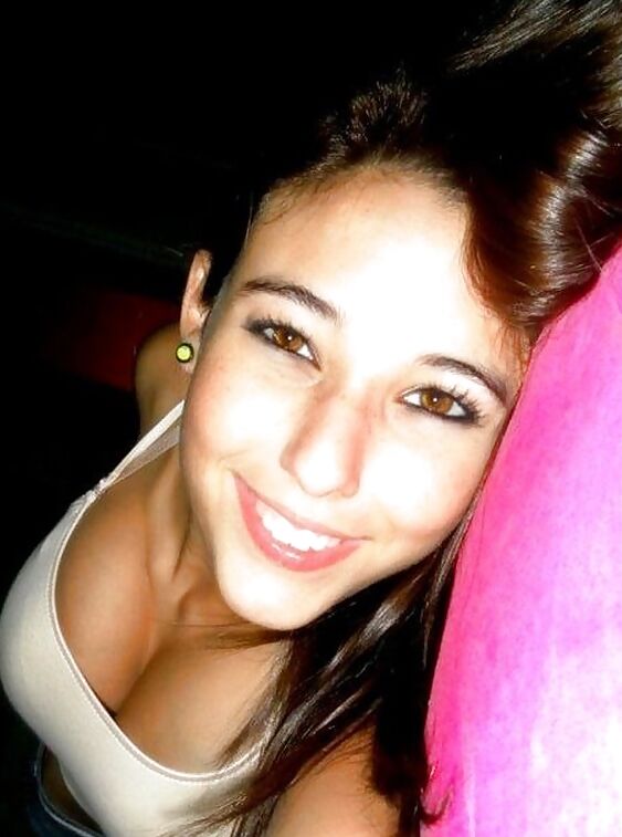 Sexy Skinny Brunette Teen With Big Tits