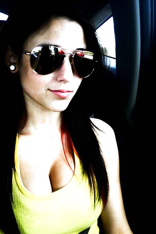 Sexy Skinny Brunette Teen With Big Tits