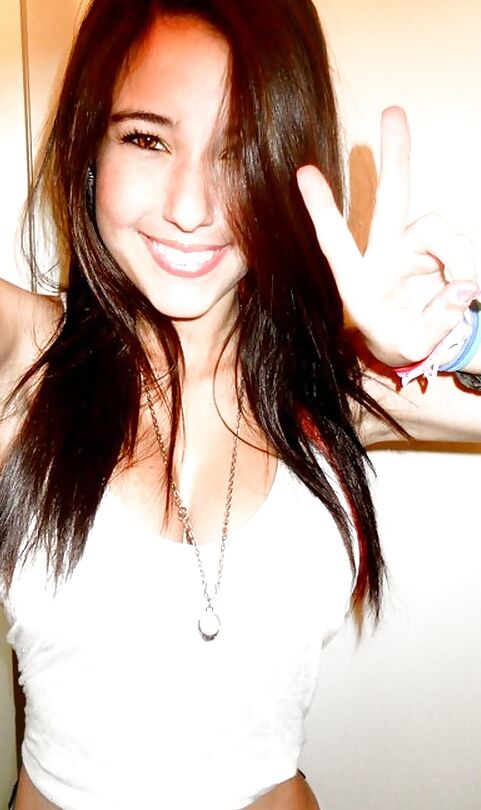 Sexy Skinny Brunette Teen With Big Tits