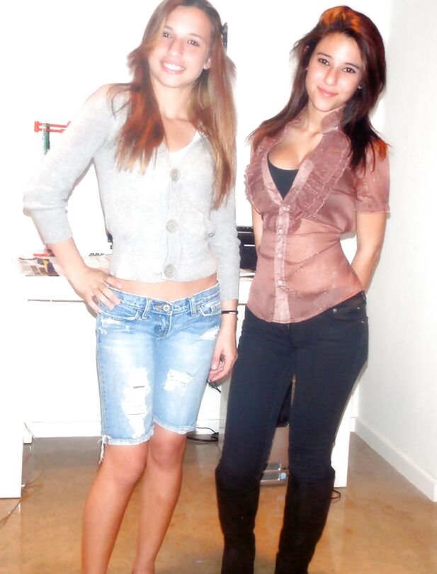 Sexy Skinny Brunette Teen With Big Tits
