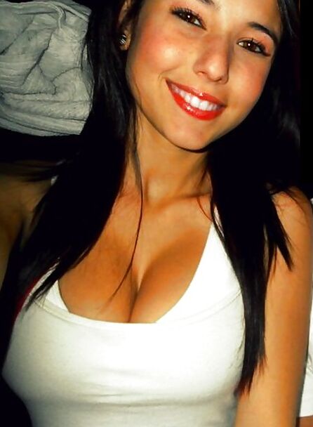 Sexy Skinny Brunette Teen With Big Tits