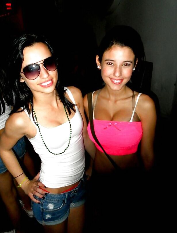Sexy Skinny Brunette Teen With Big Tits