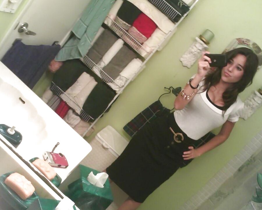 Sexy Skinny Brunette Teen With Big Tits