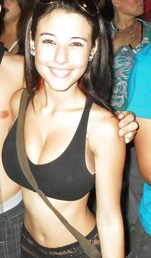 Sexy Skinny Brunette Teen With Big Tits