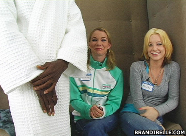 Brandi giving a little to society.