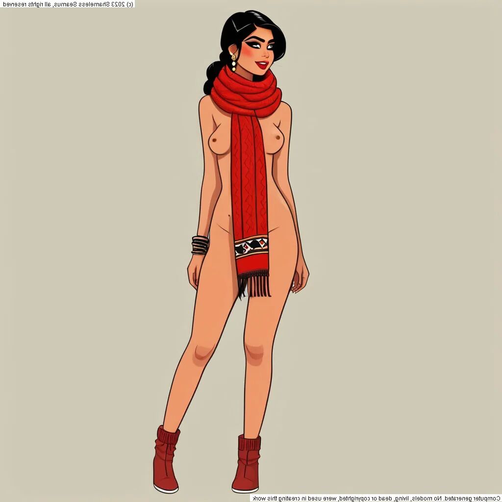 Red Scarf - 36 Pics