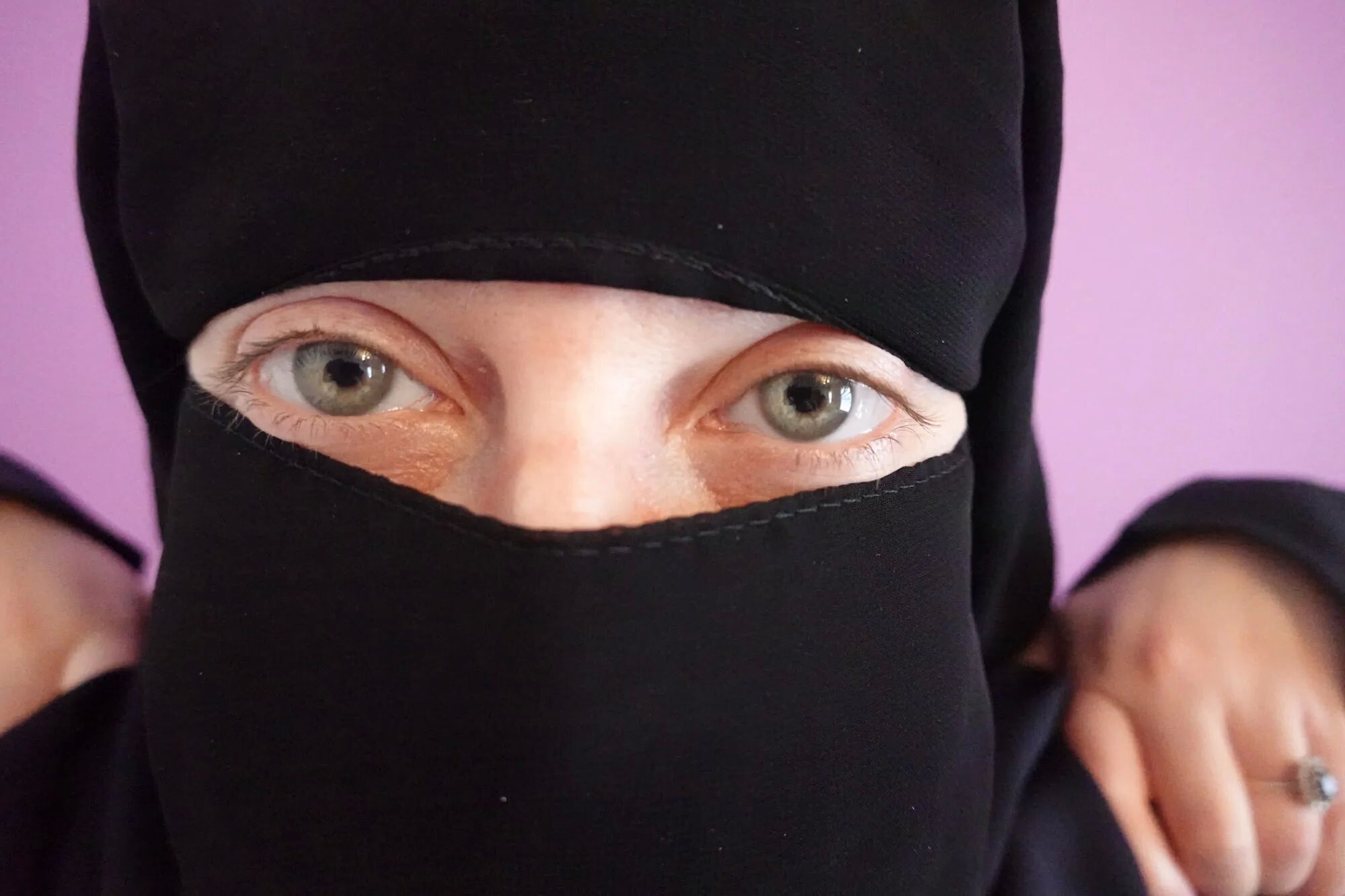 Wife wearing Burqa with Niqab naked underneath - 30 Pics