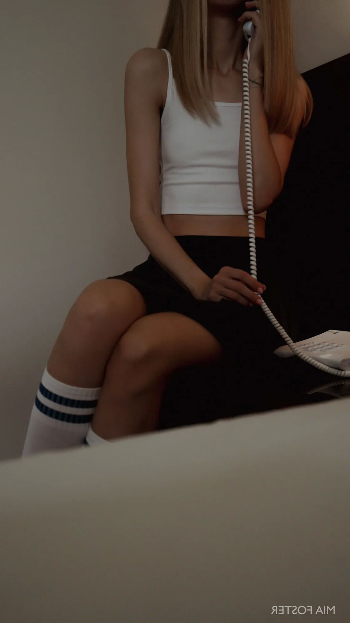 Horny Stepsister posing in school uniform - 14 Pics