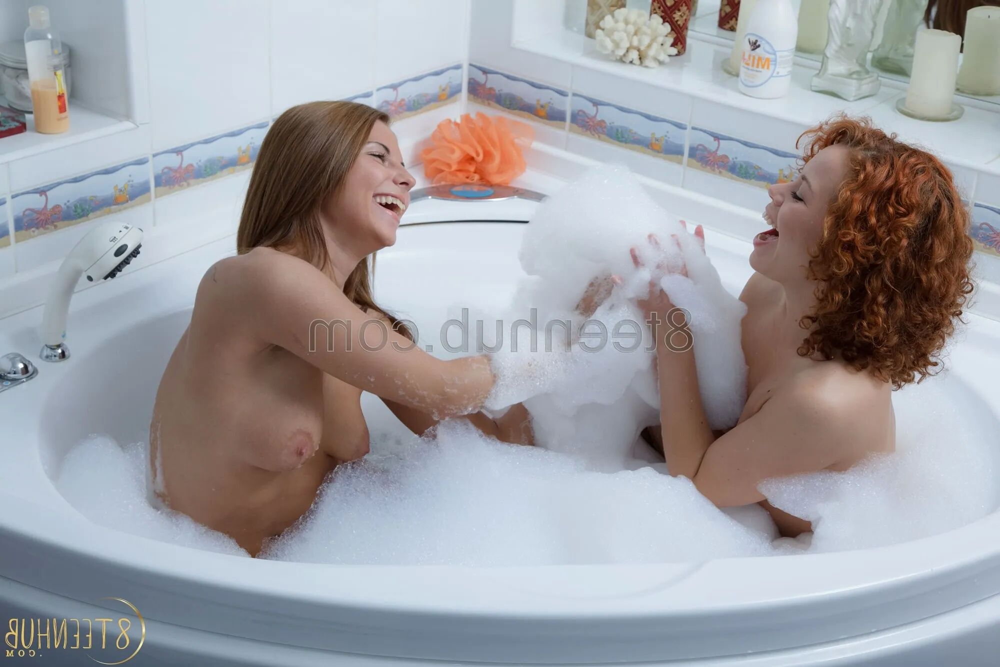 8TeenHub - Russian Lesbians Horny To Fuck Each Other - 20 Pics
