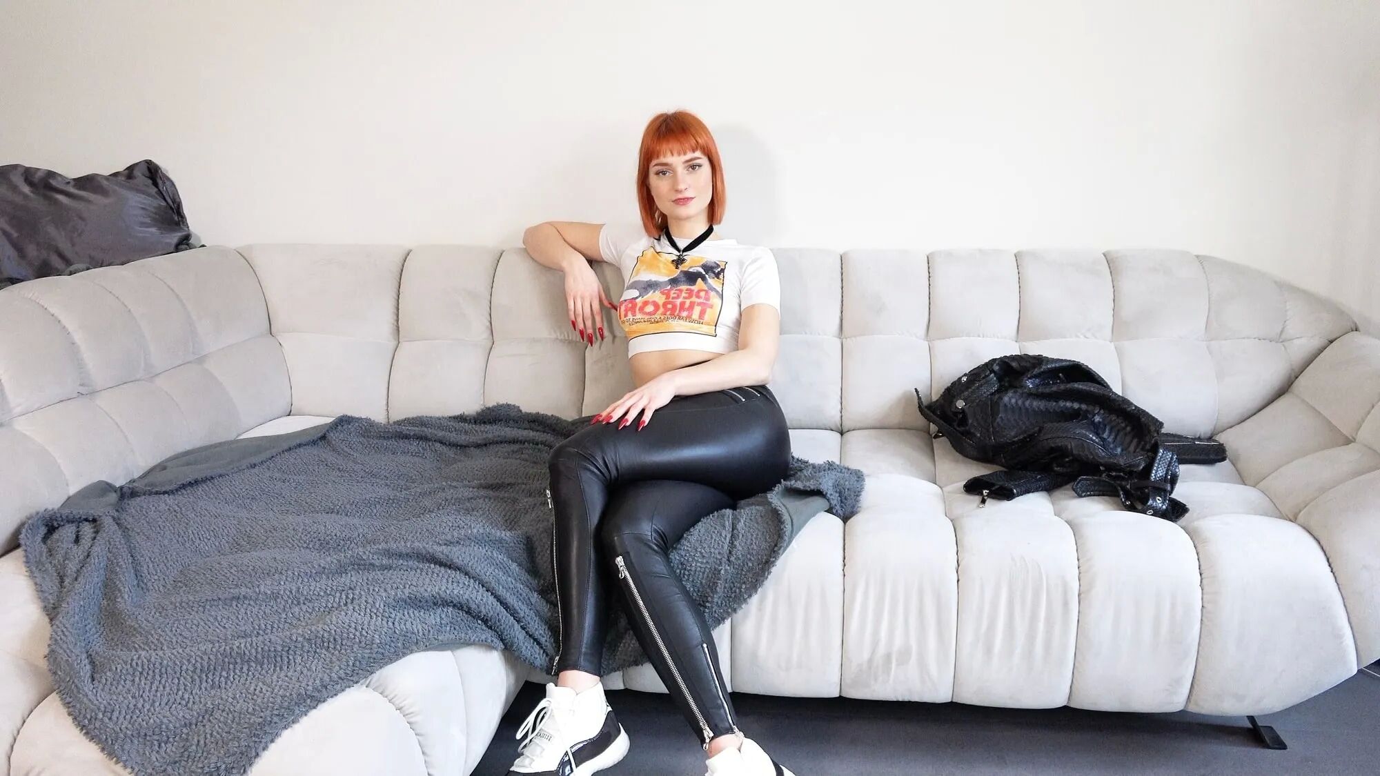 German Skinny Redhead Teen Dolly Dyson at Casting Fuck - 12 Pics