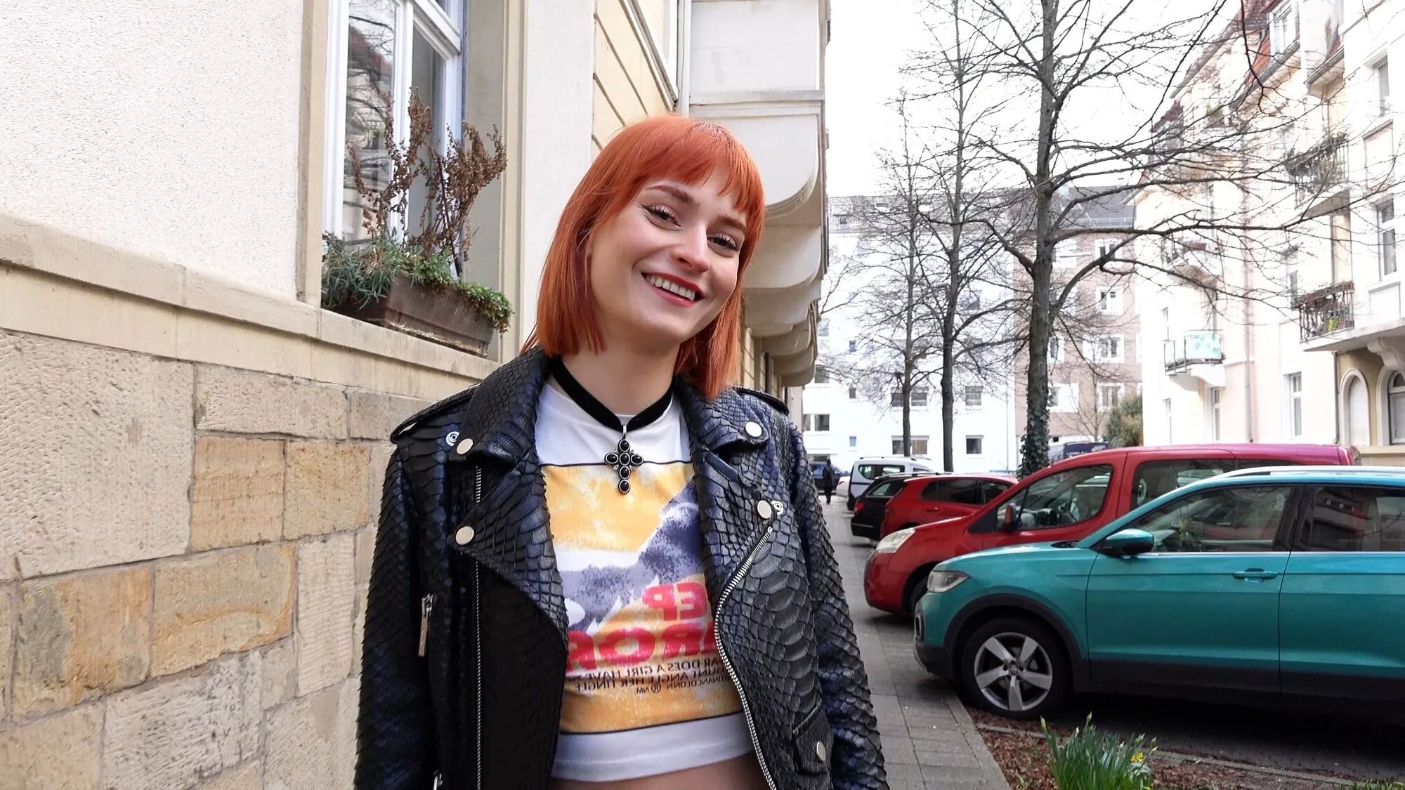 German Skinny Redhead Teen Dolly Dyson at Casting Fuck - 12 Pics